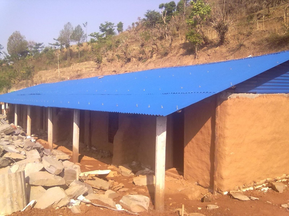 Housing for Women Nearly Complete at Her Farm Nepal