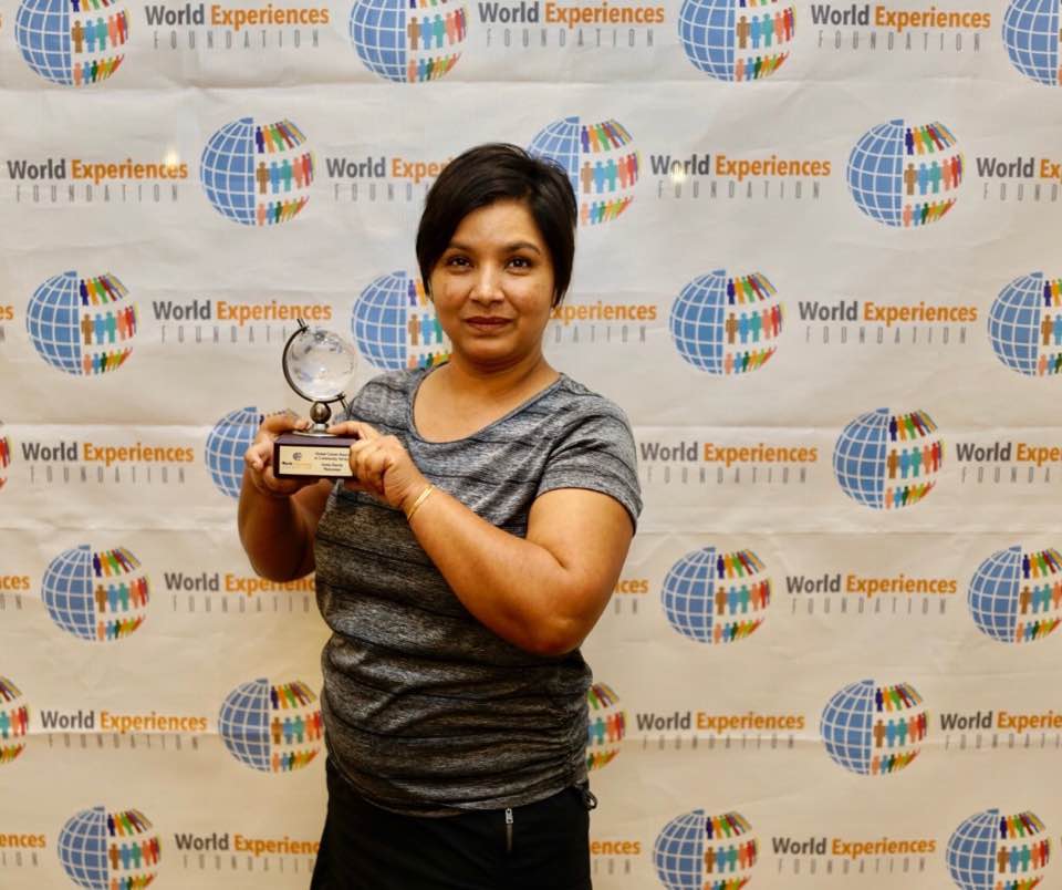 Sunita Sharma receives World Citizen Award